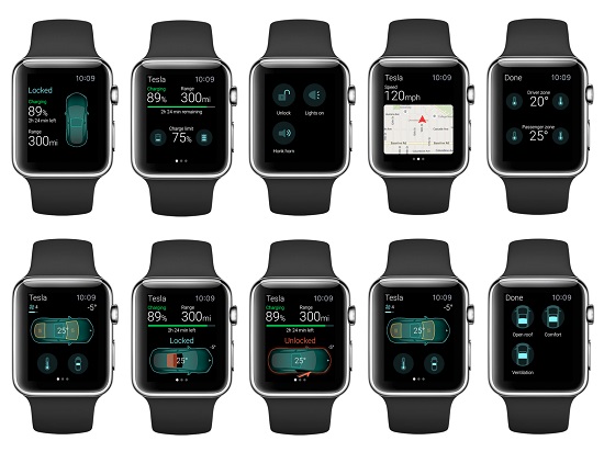 用Apple Watch操控特斯拉，真的可以！