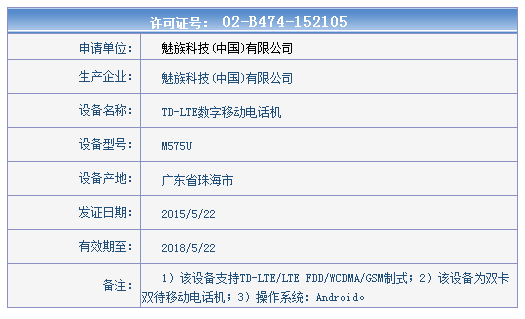 這就是MX5？魅族神秘新機現身工信部