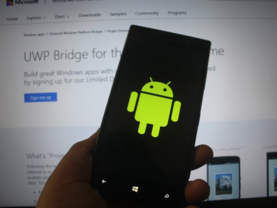 微軟搞什么?Win10手機內藏完整Android子系統