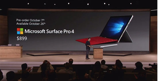 平板界標(biāo)桿！Surface Pro 4 今日預(yù)售，5714元起