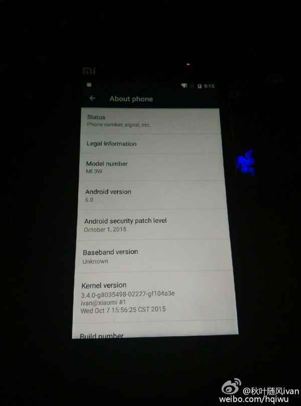看看這效率！小米4適配Android 6.0工作進行中
