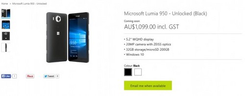 微軟Lumia 950/950XL各地售價差距高達1500