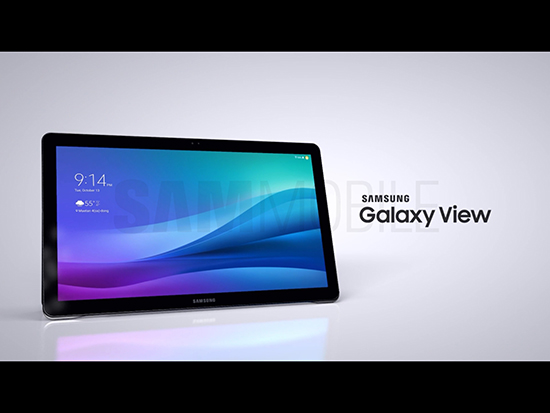 三星Galaxy View平板再曝光:18.4寸巨屏自帶把手