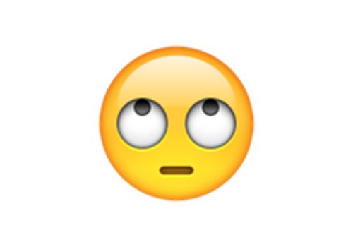 新emoji最好玩的前20個:翻白眼...