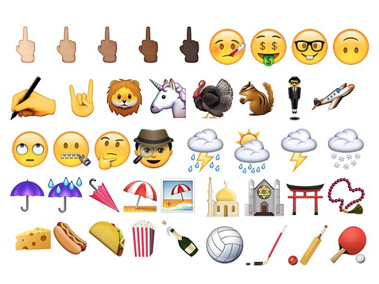 新emoji最好玩的前20個:翻白眼...