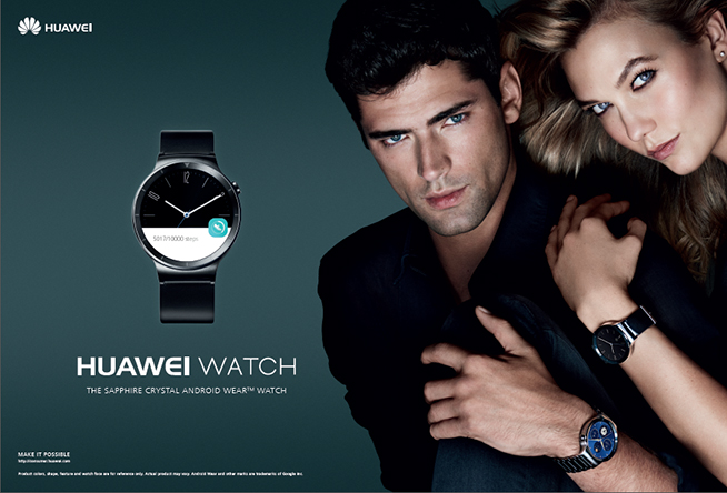 超模國際范！華為HUAWEI WATCH廣告大片曝光