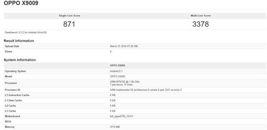 OPPO Find 9曝光,旗艦機僅配聯(lián)發(fā)科P10?