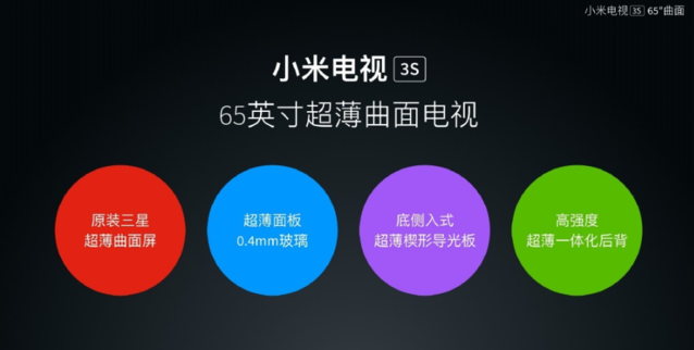 年輕人的第一臺(tái)曲面電視？小米電視3S發(fā)布