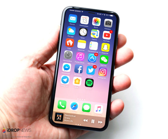 新iPhone外形權威爆料:5.8寸全面屏+屏幕下指紋設計