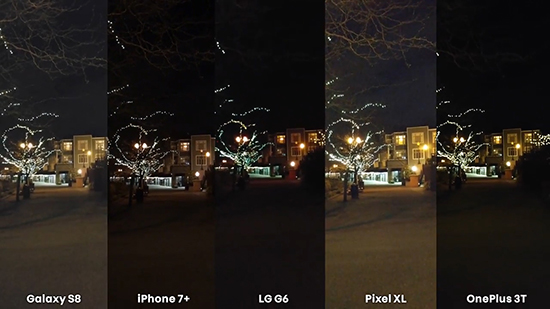 攝像頭對比:蘋果7 Plus三星S8谷歌Pixel一加3T誰最弱?