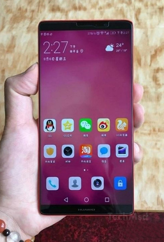 華為Mate 10真機照曝光：正面全是屏，花粉看完都沸騰了！