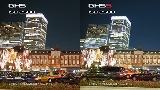 松下GH5S對(duì)比GH5：高ISO感光度表現(xiàn)提升太明顯