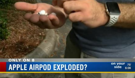 電池又要背鍋？ 蘋果AirPods耳機(jī)突然冒煙嚇壞用戶