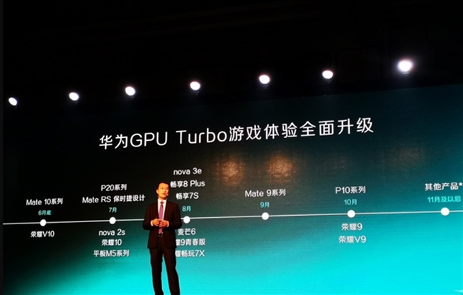 華為手機(jī)GPU Turbo升級(jí)時(shí)間表：Mate10最快 非旗艦用戶也有份