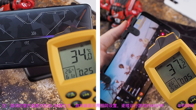 紅魔Mars電競手機溫度對比測試：吃雞40分鐘表現完勝一加6T