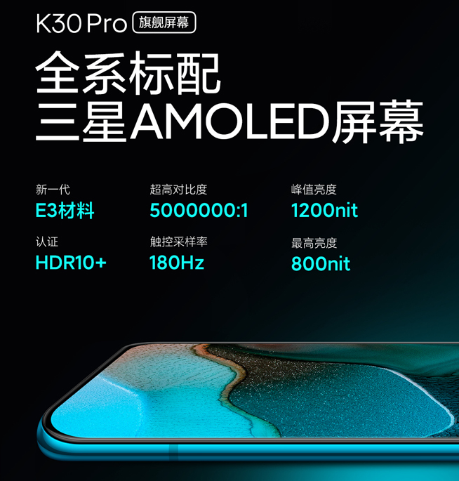Redmi K30 Pro相機透露:6400萬四攝 還有雙OIS光學防抖
