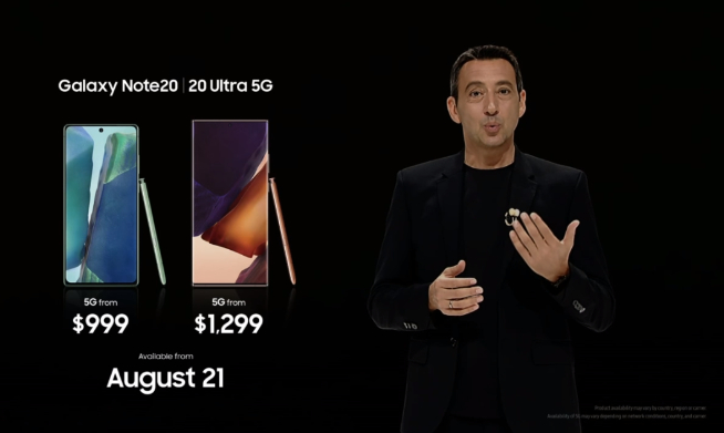 頂配售價萬元!三星Galaxy Note20 Ultra領銜五大新品發布
