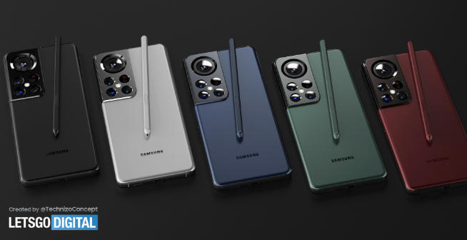 三星Galaxy S22 Ultra渲染圖:奧林巴斯后置2億主攝搶眼!