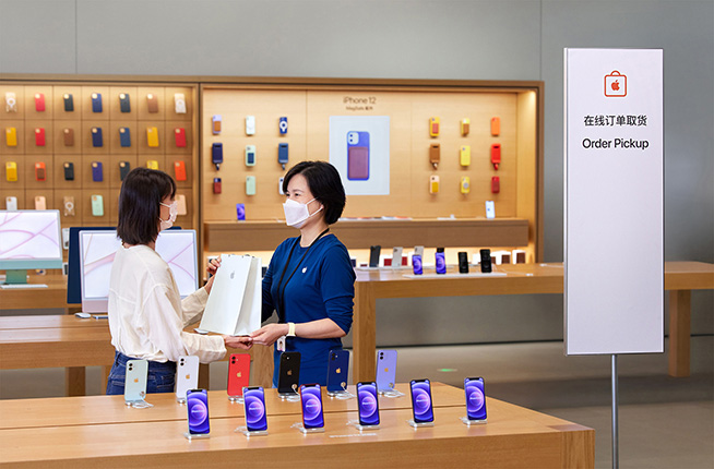 最快一小時取貨,蘋果零售店取貨服務現已在中國大陸推出