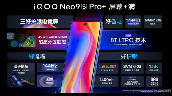 iQOO Neo9S Pro+綜合配置詳解，屏幕素質(zhì)拉胯？