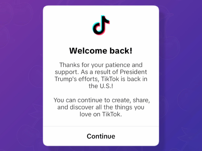 鬧劇這就結束了?關停僅僅14個小時!TikTok光速復活